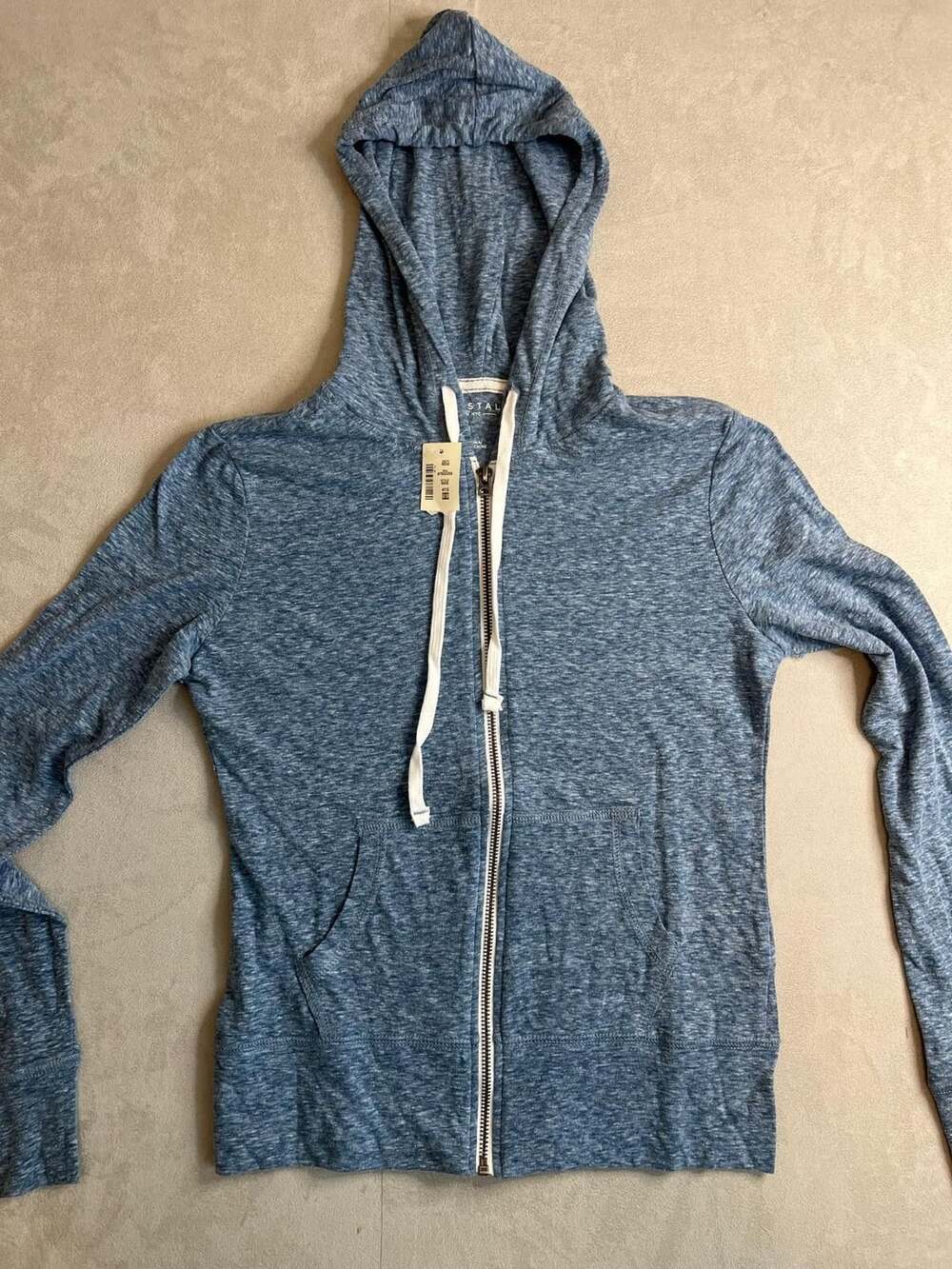 Aeropostale Full-Zip Hoodie Size M Blue Marled
